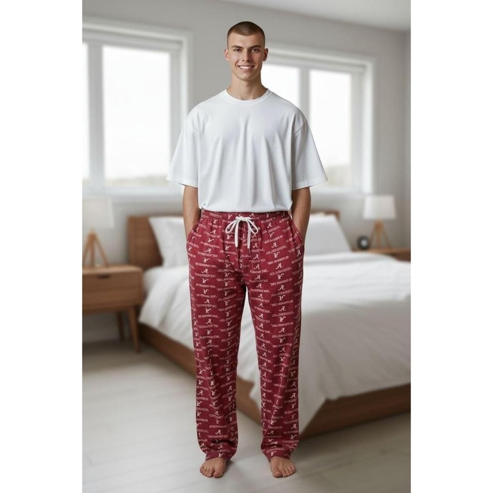 Starter Alabama Crimson Tide Pajama Pants Mens Large Red Go Crimson Tide Lounge